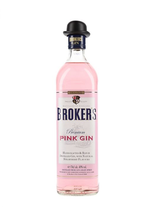 Brokers gin 40% PINK 0,7l